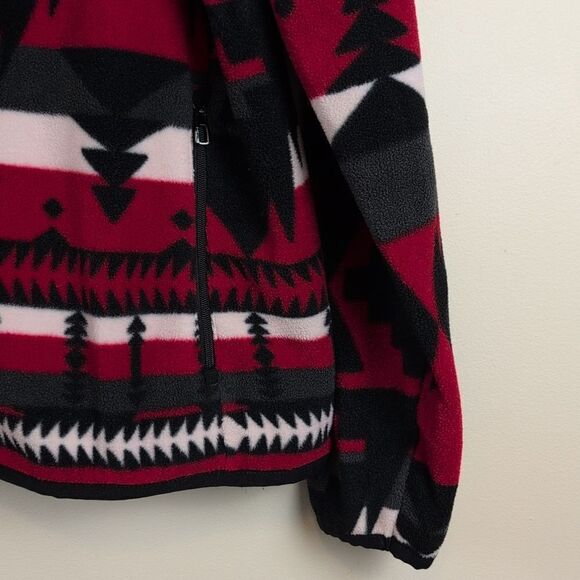 L-RL Lauren Active Southwestern Style Full Zip Fleece Jacket - Picture 4 of 10